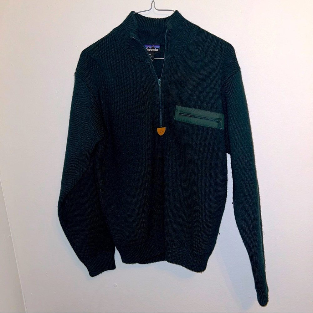 Patagonia Lambs Wool Knitwear/Sweater Green XS 2200370876016